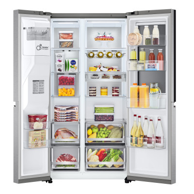 LG InstaView GSXV90MBAE nevera puerta lado a lado Independiente 635 L E Acero inoxidable