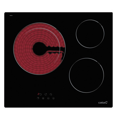 CATA TDN 603 hobs Negro Integrado Cerámico 3 zona(s)