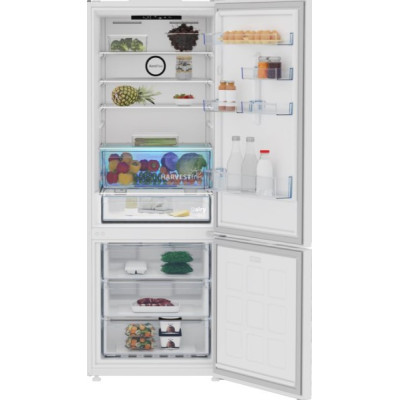 Combi Beko B3RCNE564HW, 490 L, No Frost, Neo Frost Dual Cooling, E, 192 x 70 (cm), Sistema Multi AirFlow, Fresh Zone, Blanco