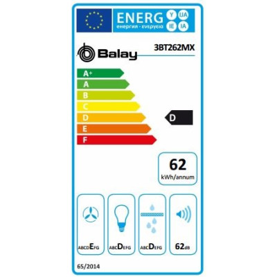 Balay 3BT262MX campana Semintegrada (extraíble) Acero inoxidable 300 Balay 3BT262MX campana Semintegrada (extraíble) Acero inoxidable 300