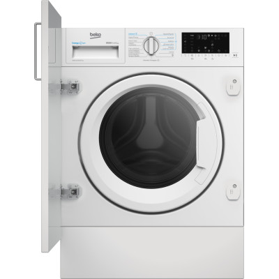 Lavadora Secadora Integrable BEKO B5DBT48437WB, 8Kg/5Kg, 1400rpm, 15 programas, 7 funciones, D, Blanca