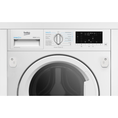 Lavadora Secadora Integrable BEKO B5DBT48437WB, 8Kg/5Kg, 1400rpm, 15 programas, 7 funciones, D, Blanca