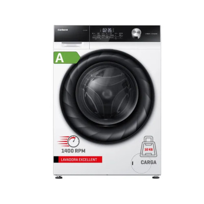 Lavadora Carga Frontal Corberó Excellence CLH1404MK, 10 Kg, 1400 rpm, A, 15 Programas (Vapor, ECO...), , Blanca