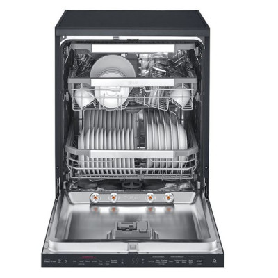 Lavavajillas LG DF415HMS, 14 Servicios, 3ª Bandeja, Wifi, A+++, Acero Negro Mate
