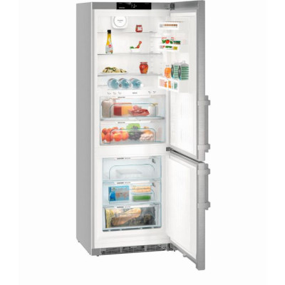 Combi Liebherr CBNef 5735-21, 393L, 201 x 70 (cm), BioFresh, No Frost, D, SmartDevice, Reversible, Acero inox antihuellas