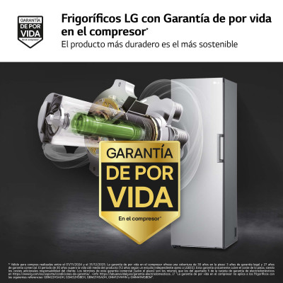 LG GLT51PZGSZ frigorífico Independiente 386 L E Acero inoxidable