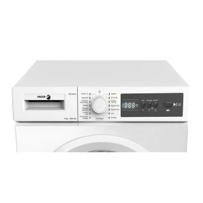 Lavadora Carga Frontal Fagor 3FE-9214, 9 kg de Carga, 1400 rpm, A, 15 Programas, Selector de tiempo y centrifugado, Blanca