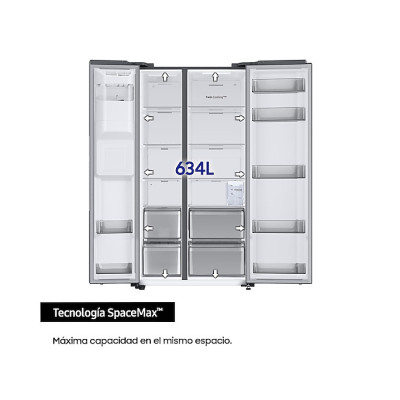 Samsung RS68CG852DS9 nevera puerta lado a lado Integrado Independiente 634 L D Acero inoxidable