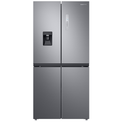 Frigorífico Americano 4 puertas Samsung RF48A401EM9, 488 L, No Frost, E, Dispensador de agua, Acero inoxidable