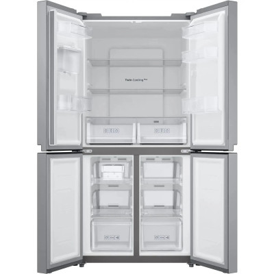 Frigorífico Americano 4 puertas Samsung RF48A401EM9, 488 L, No Frost, E, Dispensador de agua, Acero inoxidable