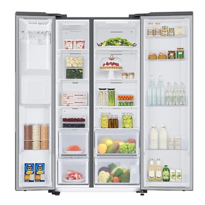 Frigorífico Side by Side Samsung RS67A8810S9/EF, 634L, No Frost, Agua/ Hielo (toma de agua), F, Multi Flow, Inox