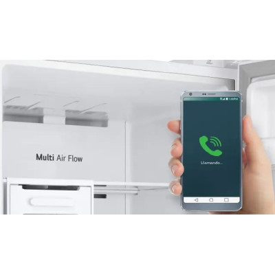 Frigorífico dos puertas LG GTBV20SWGKD, Total No Frost, 168 cm, 266 L, E, DoorCooling+™, MetalFresh™, Blanco