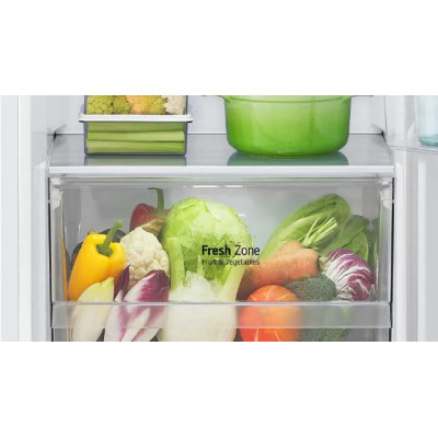 Frigorífico dos puertas LG GTBV20SWGKD, Total No Frost, 168 cm, 266 L, E, DoorCooling+™, MetalFresh™, Blanco