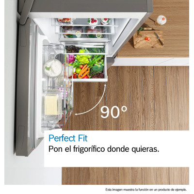 Frigorífico Combi Bosch Serie 4 KGN36VLEA, 326 L, Total No Frost, 186 x 60 (cm), E, Puerta reversible, Acero inoxidable