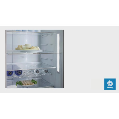 Frigorífico de una puerta Balay 3FCE563ME, 346 L, 186 x 60 (cm), E, ExtraFresh, Puertas reversibles, Acero inoxidable