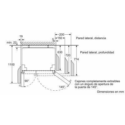 Frigorífico americano Side by Side Balay 3FA4664X, 608L, No Frost, Agua/hielo, 177 x 91 (cm), Acero inoxidable