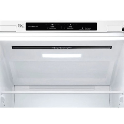 Frigorífico Combi LG GBP31SWLZN, 342 L, Total No Frost, 186 x 59.5 (cm), Door Cooling, Multi AirFlow, E, Blanco