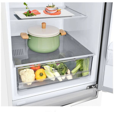Frigorífico Combi LG GBP31SWLZN, 342 L, Total No Frost, 186 x 59.5 (cm), Door Cooling, Multi AirFlow, E, Blanco