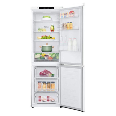 Frigorífico Combi LG GBP31SWLZN, 342 L, Total No Frost, 186 x 59.5 (cm), Door Cooling, Multi AirFlow, E, Blanco